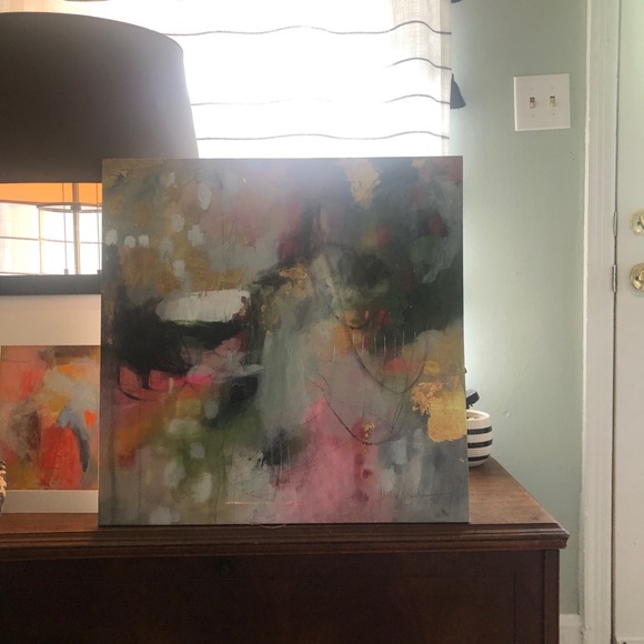 24x24 Original Abstract Art, Painting “Empath” - Picture 8 of 8